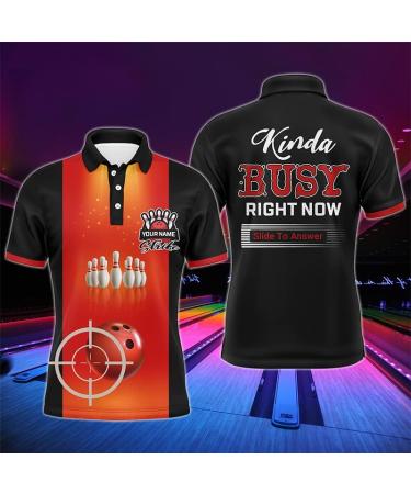 Personalized Funny Bowling Polo for Men | Custom Bowling Shirt for Men | Short Sleeve Bowling Team Jersey - Buy Online on GoSupps.com