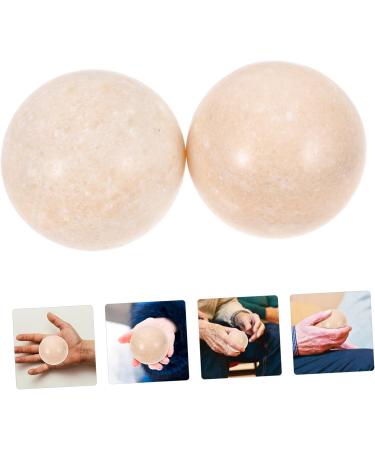 Buy Minkissy 2-St Jade Fitness Handball Exercise Massage Balls - Smooth Portable Relaxation Balls for Stress Relief & Massage - Buy Online on GoSupps.com