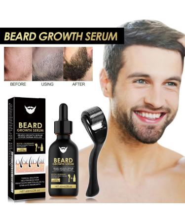 NHPY Grow Beardkit Beard Oil with roller stimulates Mustache and Growth Birthday Gifts for men papier 60 ml - Buy Online on GoSupps.com