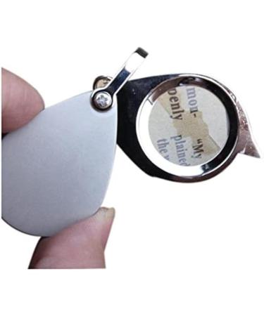 - 30mm 3X Pocket Folding Magnifier Reading Loupe with Key Chain Silver Full of Stars - Buy Online on GoSupps.com