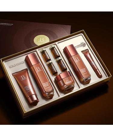 Ginseng Collagen Skincare Set 9-Piece - Korean Skin Care Set with Face Wash Toner Lotion Essence*4 Eye Cream Cream Deep Hydration Anti-Aging & Skincare Gift Set for Women - Buy Online on GoSupps.com