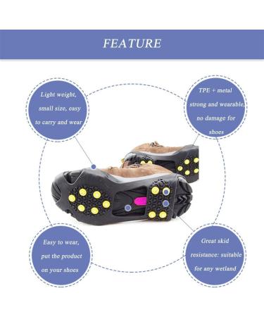 FroCrion-1 Anti-Slip Ice Spikes for Shoes | Winter Slip Resistance Claw Spikes for All Footwear - Buy Online on GoSupps.com