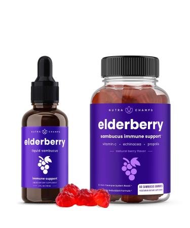 NutraChamps Elderberry Syrup & Gummies Bundle