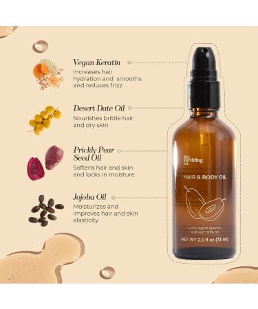 Earthling Co. Hair & Body Oil - Natural Daily Moisturizer for Hair & Skin - 2.5 fl oz - Buy Online on GoSupps.com
