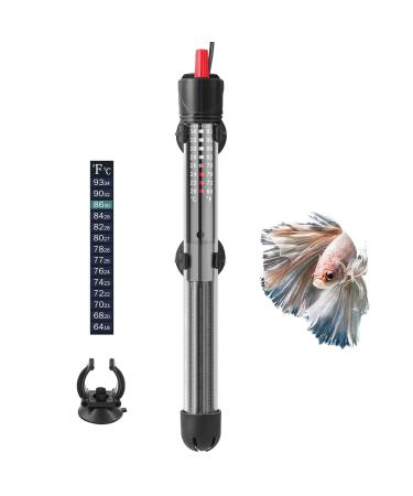 FEDOUR Aquarium Heater 50W 100W 300W Temperature Adjustable Aquarium Heater With Suction Cups Thermostat for Fish Tanks (300W)