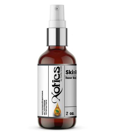 Xotics Skin Rescue Razor Bump Skin Irritation Spray 2 oz - Fight Razor Burn with Tea Tree Oil, Aloe Vera, Lavender - Buy Online on GoSupps.com