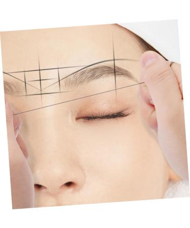 BELLIFFY 1box Eyebrow Drawing Tool Ink Eyebrow Tattoos Ruler Brow Mapping Wire Ruler 6x4.5cm Black - Buy Online on GoSupps.com
