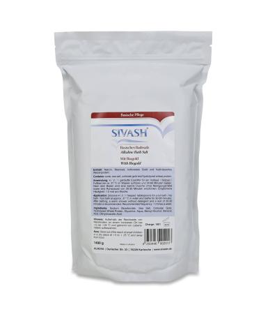 SIVASH Alkaline Bath Salt with Biogold - Alkaline bath with baking soda sea salt and colloidal gold 1400g