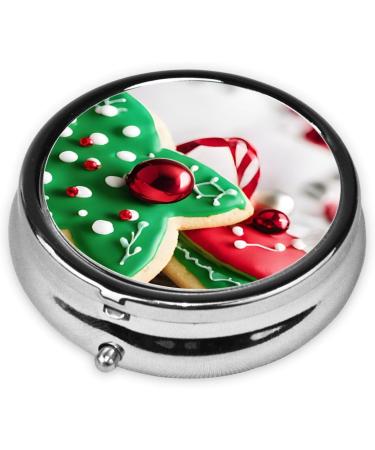 Gingerbread Man Candy Pill Box | 3 Compartment Mini Organizer | Portable Travel Medicine & Vitamin Holder - Buy Online on GoSupps.com