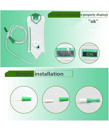 Premium Inveline Intimate Shower & Enema Set - 1.2L Intestinal Cleaning Irrigator Travel Kit - G-1.2L White - Buy Online on GoSupps.com