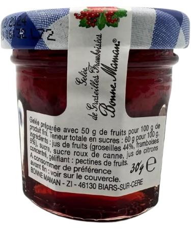 Bonne Maman Confiture de framboises et groseilles 30 g x 15 - Buy Online on GoSupps.com