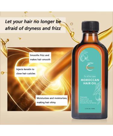 Moroccan Argan Treatment Hair Oil - Extra Strength for Luxurious Hair Care Split Ends & Frizz Repair - Buy Online on GoSupps.com