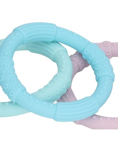 3PCS Sensory Chew Teething Bracelet | Soft Silicone Teething Ring Toy for Boys and Girls | Oral Chewy Teether for Gum Relief - Buy Online on GoSupps.com