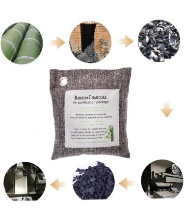 CLISPEED 2-Pack Bamboo Charcoal Air Deodorizer & Odor Remover - Freshener Gray Bag - Eco-Friendly Odor Elimination - Buy Online on GoSupps.com