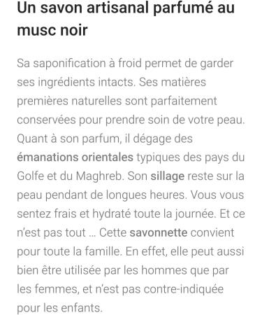  G n rique Handmade soap with argan oil and musk 100 g organic morocco cold saponification nourishing moisturizing - Buy Online on GoSupps.com