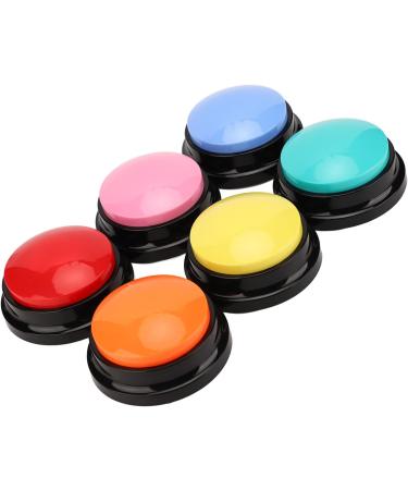 6 Color Recordable Buttons for Dogs Dog Buttons for Communication Dog Talking Button Set Pet Training Buttons 30 Second Record & Playback Teach Your Dog to Talk - 6 Color Packs - Buy Online on GoSupps.com