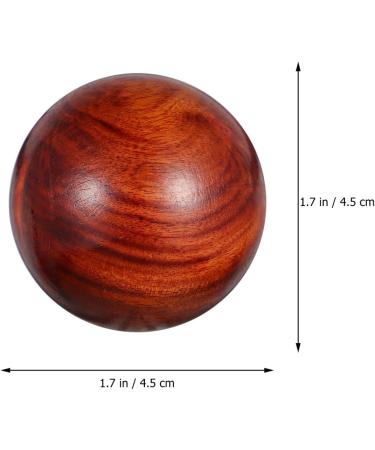 Ipetboom 2-Pack Solid Wood Acupressure Massage Balls - 1.7 Inch Hand Roller for Stress Relief & Meditation - Buy Online on GoSupps.com