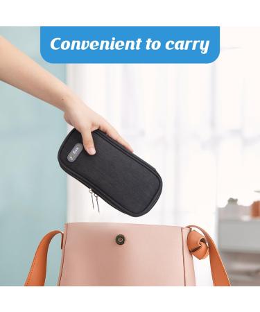 Insulin Cooling Bag with 2 Cooling Packs - Safe & Cold Diabetes Accessories for Travel | YouShares 03 Black - Buy Online on GoSupps.com