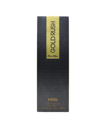 Paris Hilton Rush Man for Men Eau De Toilette Spray Gold 3.4 Fl Oz (Pack of 1)