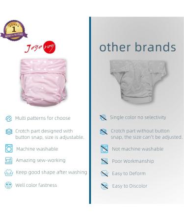 Joyo Roy Incontinence Pants for Women | Reusable Cloth Diapers | Dependable Comfort and Protection | Freesize Pink - Buy Online on GoSupps.com
