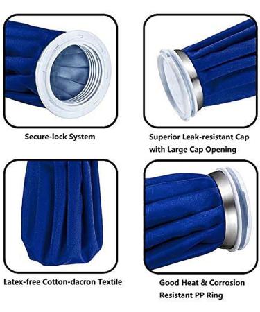 Soft Ice Bag - Polyester-Cotton Ice Bag for Head Reusable Ice Bag Fever Reduction Cooling Bag with A Large Opening Cover for Crushed Ice Tmay Blue - Buy Online on GoSupps.com