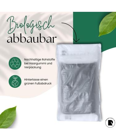 Reskthetic Hair Ties - 24 Pack 4mm Eco-Friendly & Odorless No Metal Durable for Girls Women & Men - Black - Buy Online on GoSupps.com