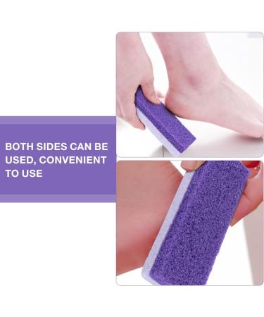 Healifty Foot Pumice Stone Callus Remover & Scrubber 2pcs - Purple | For Feet, Hands, and Body - Buy Online on GoSupps.com