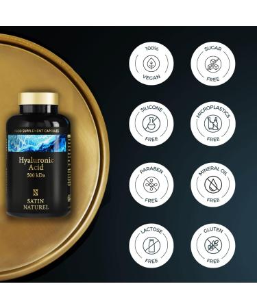 Hyaluronic Acid Capsules 562mg - 90 Vegan High Strength Capsules - 3 Month Supply with Vitamin C, Biotin & Zinc - Support Skin, Hair, and Nails - Buy Online on GoSupps.com