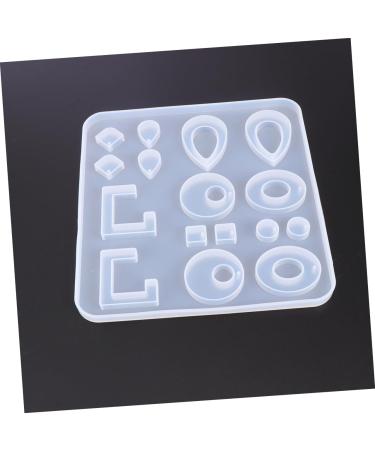 NUOBESTY DIY Jewelery Molds 1pc Epoxy Silicone Pendant Jewelry Studio Making for Eardrop Home DIY White Creative Mold Crystal White 16.8x15.8cm - Buy Online on GoSupps.com