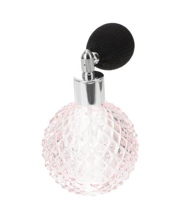 Ipetboom 1 Set Perfume Bottle Spray Valentines Day Gift Perfume Dispenser Bottle Fancy Light Bulbs Small Perfume Rechargeable Vintage Crystal Glass Filling Travel Essential Oil Bottle Pink 273G24801O 6x6cm Pink