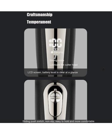 Professional Rechargeable Hair Clippers - Cordless Beard Trimmer Kit with Waterproof Ceramic Blades for Men - 2-Speed Adjustable Haircut Set (Black - Buy Online on GoSupps.com