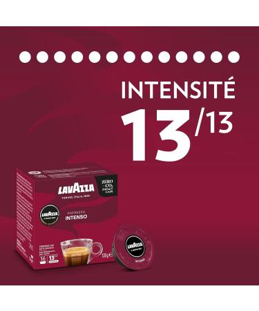 LAVAZZA - Strong Intenso Espresso Coffee - A Modo Mio Capsule Coffee - Arabica and Robusta - 16 Lavazza A Modo Mio Compatible Capsules - Buy Online on GoSupps.com