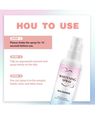  G n rique Brightening Body Spray Lightening Lotion UV Protection Formula Sweatproof Fast-Absorbing 100 ml Bottle for Legs Neck Hands Beauty Care Men Women More Indoor Outdoor - Buy Online on GoSupps.com