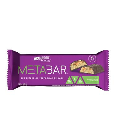 *NEW* No Sugar META BAR - High Protein Energy Bars, 0g Sugar, 14g Protein, Low Net Carb, Chocolate Caramel & Peanut - Grab & Go Protein Snack Bars with Six Layers of Decedent Delight - Gluten Free, Keto Friendly (Chocolate  - Buy Online on GoSupps.com