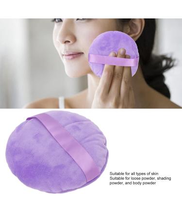 Buy Ultra Large Round Makeup Puff Pad - Soft Washable Swan Down Powder Puff for Wet/Dry Use - Purple | Perfect for Loose Powder Blending - Buy Online on GoSupps.com