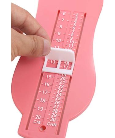 Kids Foot Measurement Device | Professional Shoe Sizer for Buying Shoes | Foot Measuring Gauge in Pink - Buy Online on GoSupps.com