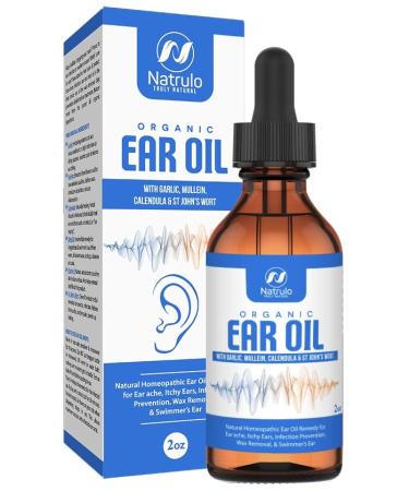 Organic Ear Oil for Ear Infections - Natural Eardrops for Infection Prevention, Swimmer's Ear & Wax Removal - Kids, Adults, Baby, & Dog Earache Remedy - Mullein, Garlic, Calendula Made in USA - Buy Online on GoSupps.com