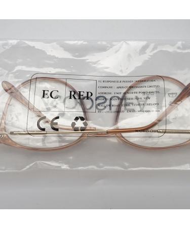 Koosufa Women's Progressive Multifocus Anti-Blue Light Reading Glasses - Stylish Metal Frame for Computer & Workplace Use - Buy Online on GoSupps.com