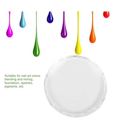 Glass Palette Cosmetic Mixing Plate - Reusable Round Glass Sheet for Nail Salon Design - Buy Online on GoSupps.com