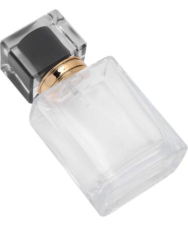 Yctze 50ml Clear Glass Empty Refillable Perfume Spray Bottle Transparent Atomizer Container Ideal for Travel (Black) - Buy Online on GoSupps.com