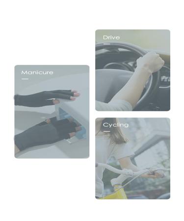 Anti UV Gloves for Nail Lamp Light Manicure Gloves UV Protection Gloves Fingerless UV Light Gloves for Gel Nail Lamp Hand (Cherry Pink) - Buy Online on GoSupps.com