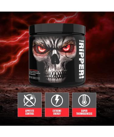 JNX SPORTS  The Ripper! Shredding Thermogenic Fat Burner for Men & Women   Advanced Fast Acting Stim Thermogenesis  Appetite Suppressant  Extreme Energy & Focus Supplement   Fruit Punch  30 Servings - Buy Online on GoSupps.com