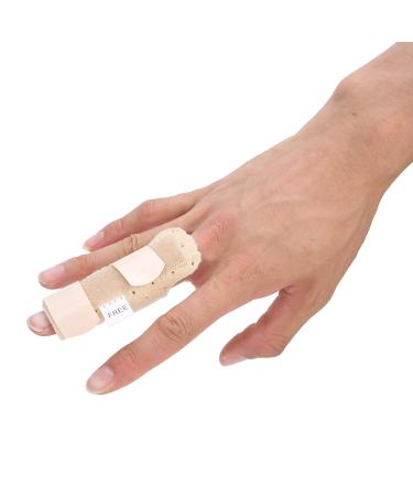 Keenso Finger Splint for Arthritis Finger Splint Brace for Fracture Fixation Support Built in Aluminum S Finger Swelling Relief Suitable for Index Middle Ring Finger 4.3x3.3in