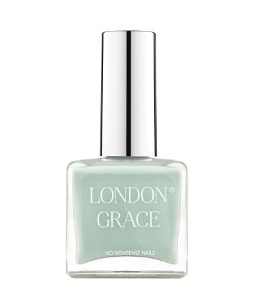 London Grace Nail Polish | Betsy 12ml | Pastel Green Long Lasting Vegan Eco-conscious Varnish | Quick Dry Chip-Resistant & No Nasties Formula
