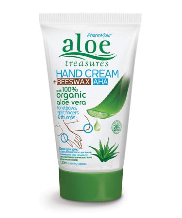 Buy Pharmaid Aloe Treasure Hand Cream with Beeswax & AHA 120ml - Nourishing Moisturizer for All Skin Types | International Shipping Available - Buy Online on GoSupps.com