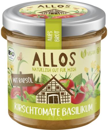Nature BV Allos Bio on bread cherry tomato basil 6 x 140 g - Buy Online on GoSupps.com