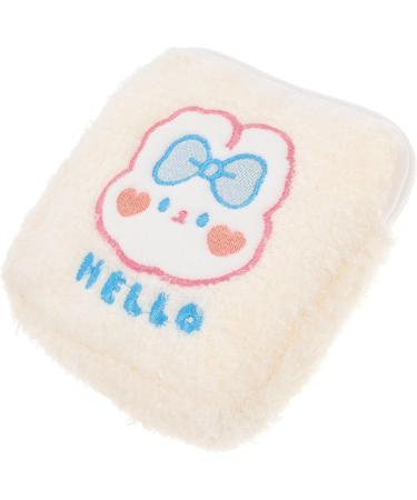 Healeved 2-Pack Women's Bandage Storage Bag - Stylish Organizer for Tampons & Outdoor Pads - White Plush Zipper Pouch (13x13cm) - Buy Online on GoSupps.com