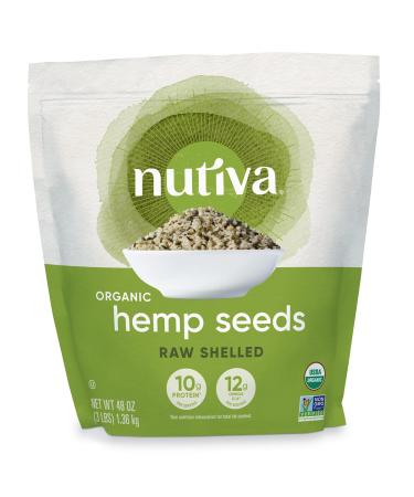 Nutiva Organic Hemp Seed Raw Shelled 3 lbs (1.36 kg)