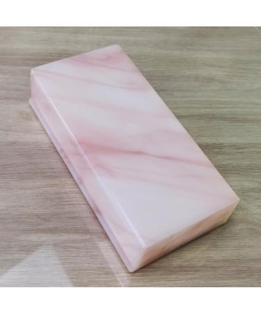 Eyelash Grafting Pallet with Cover - Dust-proof Acrylic Lash Tile Holder for Beauty Artists & Beginners in Marble Pink | Eyelash Extensions Storage Gasket Pads - Buy Online on GoSupps.com