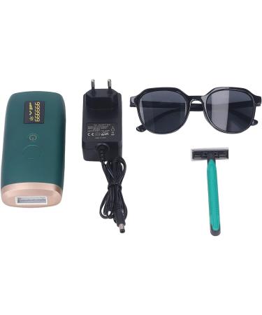 Pain-Free Hair Remover Device with Green LCD 5 Modes Ergonomic Handle - Safe Home Use (EU 100 240V) - Buy Online on GoSupps.com